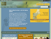 Tablet Screenshot of grassrootsfund.org